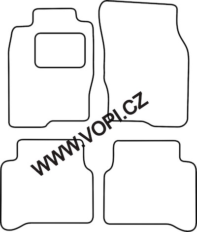 Autokoberce Mitsubishi Galant 1997 - 2004 Colorfit (3019)